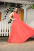 VESTIDO DE GOLA TULE TRABALHADO